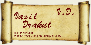 Vasil Drakul vizit kartica
